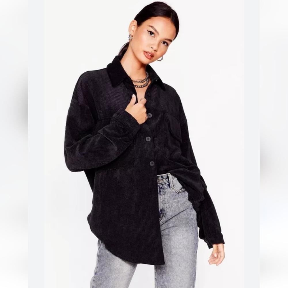 Corduroy oversized top - Picture 4 of 10
